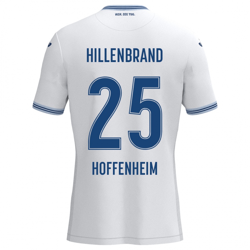 Niño Camiseta Jack Hillenbrand #25 Blanco Azul 2ª Equipación 2024/25 La Camisa Chile