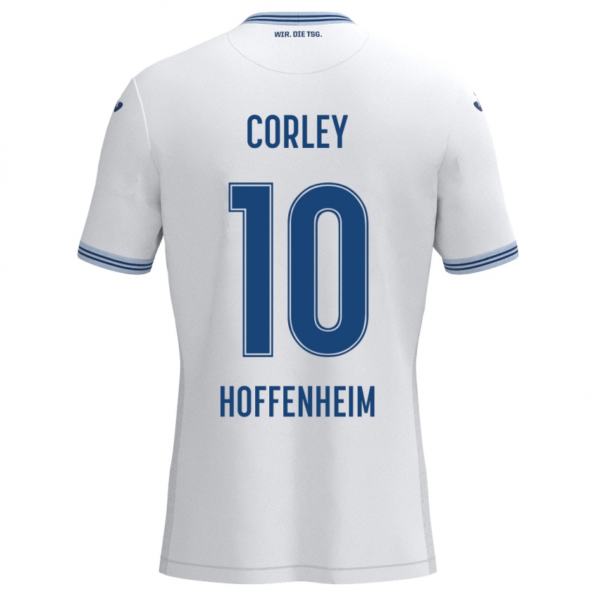 Niño Camiseta Gia Corley #10 Blanco Azul 2ª Equipación 2024/25 La Camisa Chile