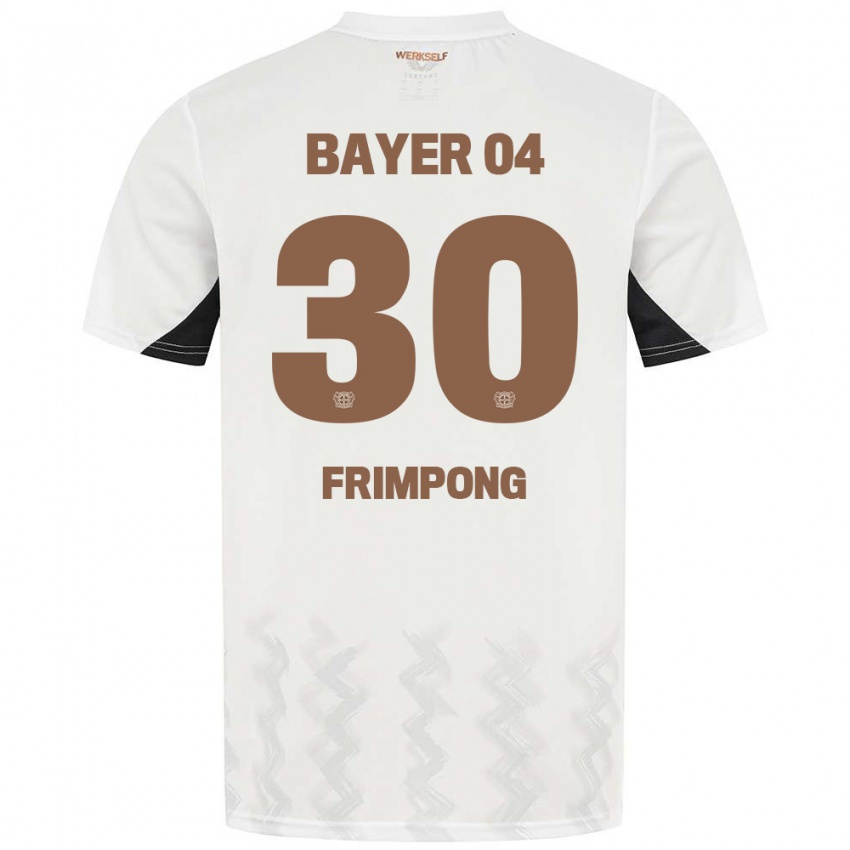 Niño Camiseta Jeremie Frimpong #30 Blanco Negro 2ª Equipación 2024/25 La Camisa Chile