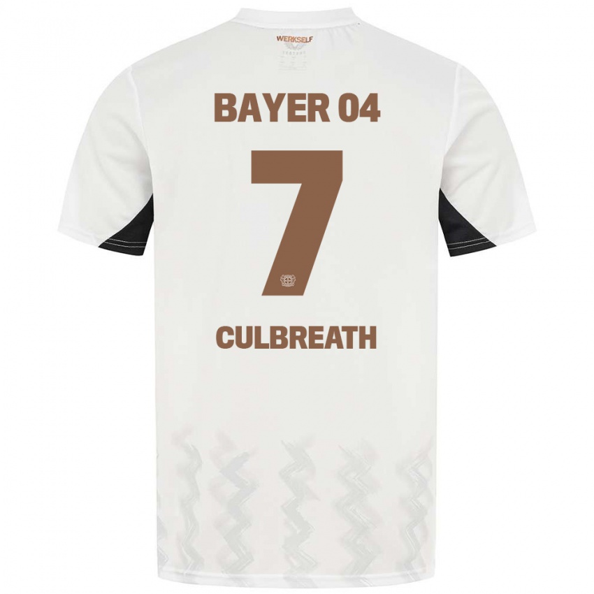 Niño Camiseta Montrell Culbreath #7 Blanco Negro 2ª Equipación 2024/25 La Camisa Chile