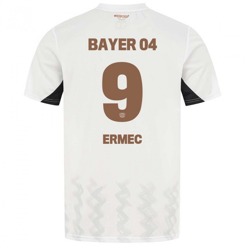 Niño Camiseta Berkan Ermec #9 Blanco Negro 2ª Equipación 2024/25 La Camisa Chile