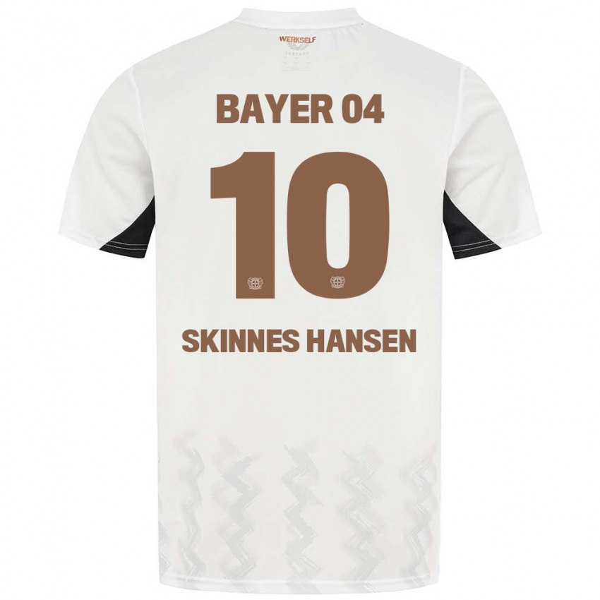 Niño Camiseta Synne Skinnes Hansen #10 Blanco Negro 2ª Equipación 2024/25 La Camisa Chile