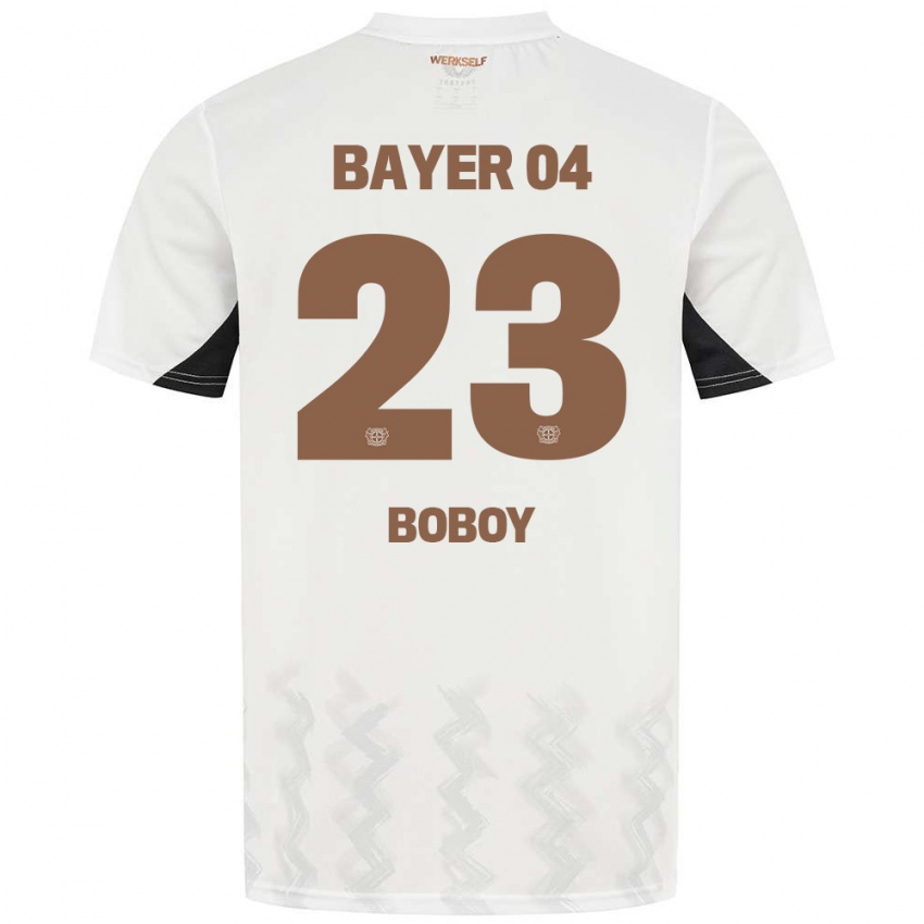 Niño Camiseta Delice Boboy #23 Blanco Negro 2ª Equipación 2024/25 La Camisa Chile