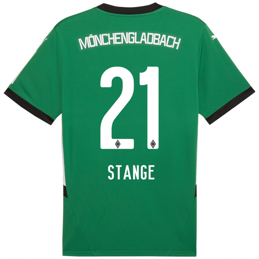 Niño Camiseta Veit Stange #21 Verde Blanco 2ª Equipación 2024/25 La Camisa Chile