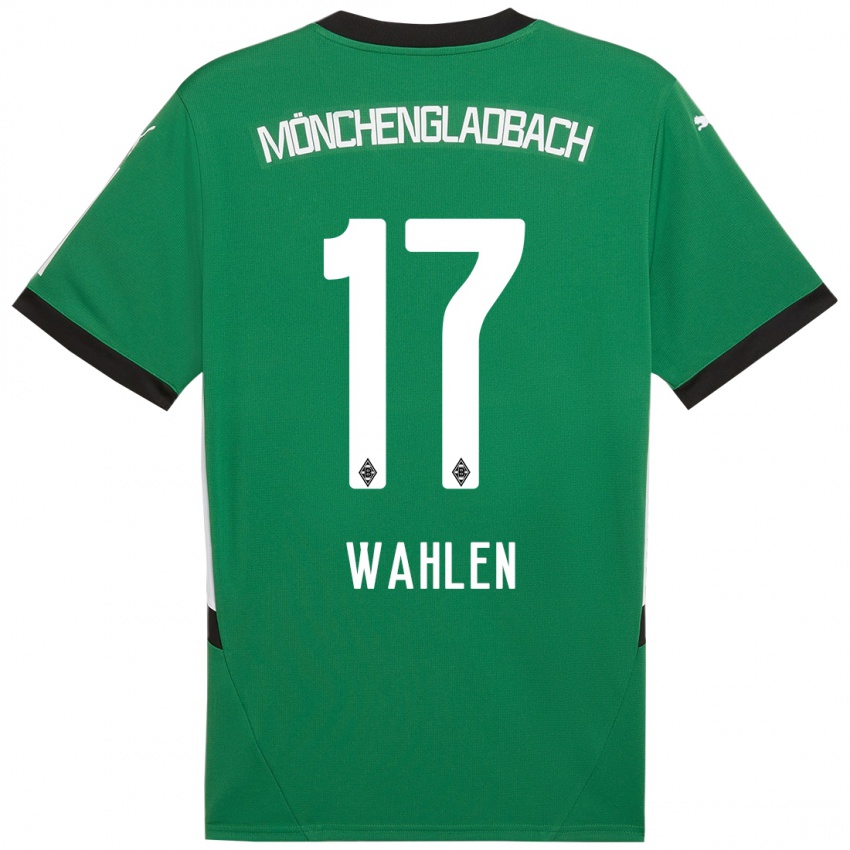 Niño Camiseta Vanessa Wahlen #17 Verde Blanco 2ª Equipación 2024/25 La Camisa Chile