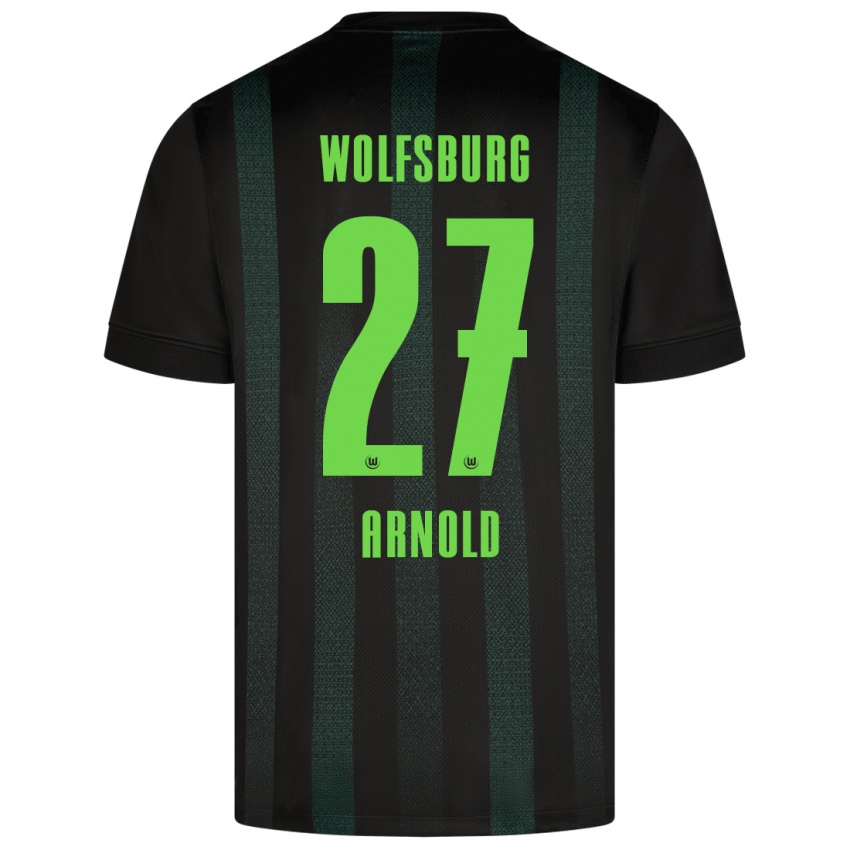 Niño Camiseta Maximilian Arnold #27 Verde Oscuro 2ª Equipación 2024/25 La Camisa Chile