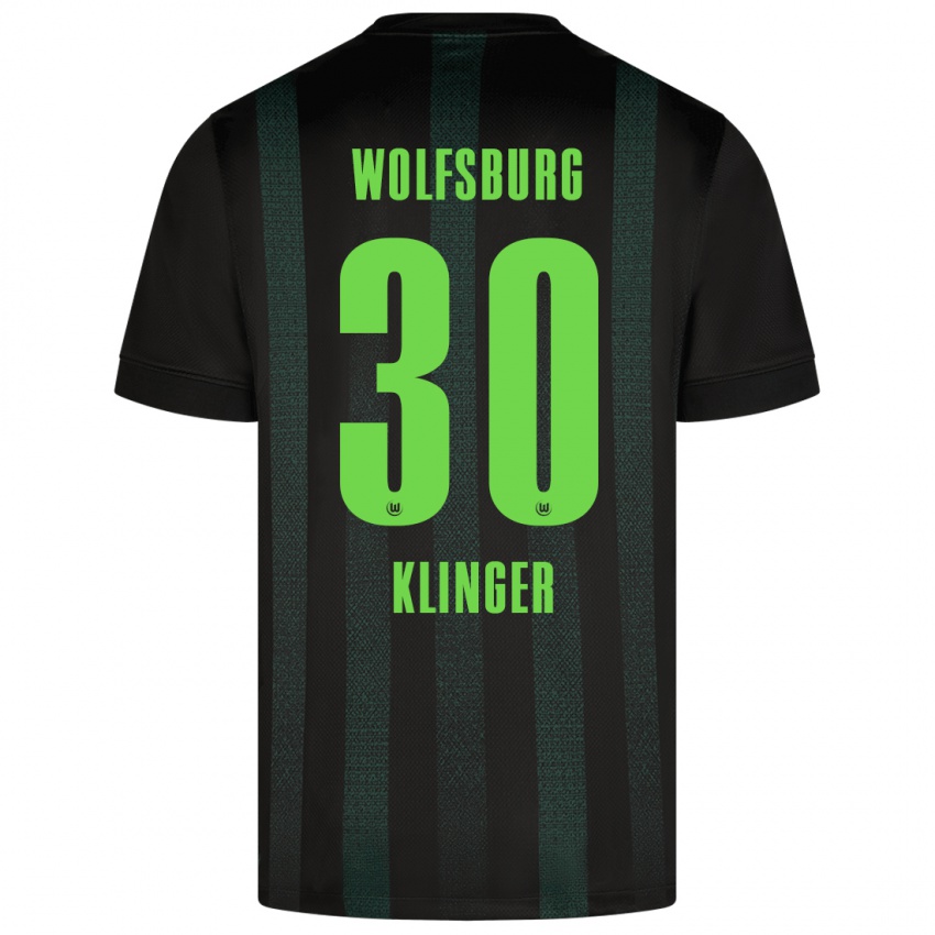 Niño Camiseta Niklas Klinger #30 Verde Oscuro 2ª Equipación 2024/25 La Camisa Chile