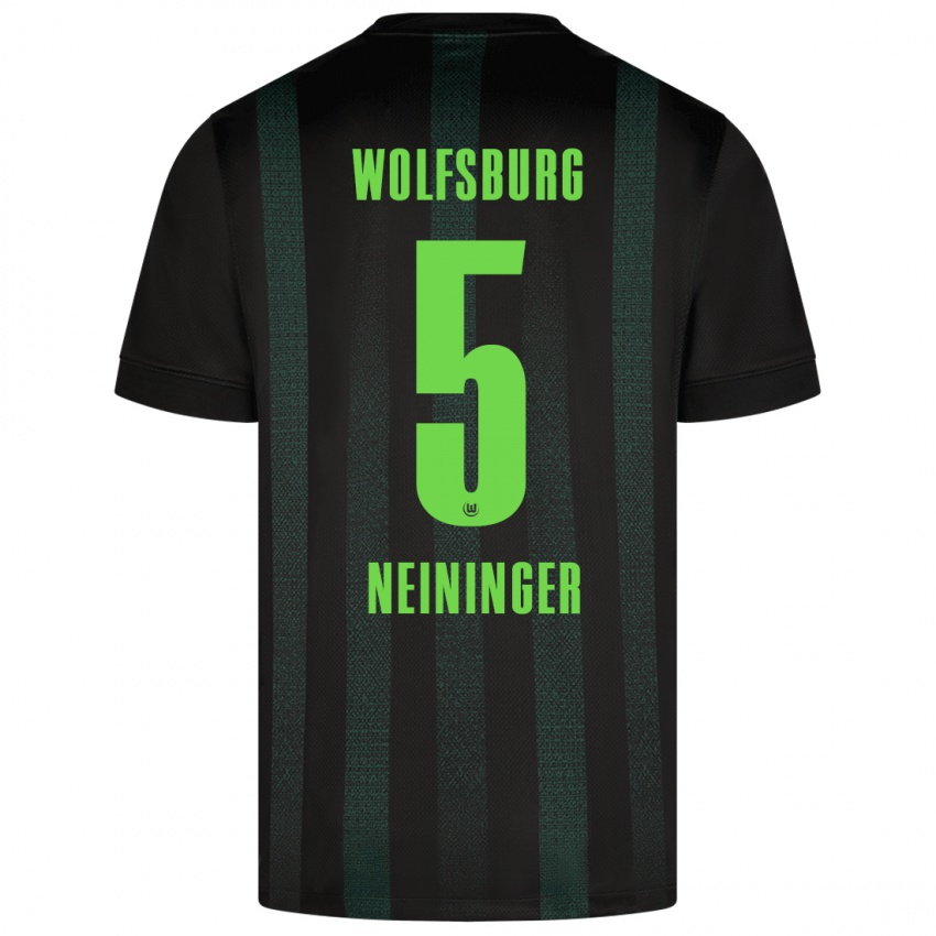 Niño Camiseta Tim Neininger #5 Verde Oscuro 2ª Equipación 2024/25 La Camisa Chile