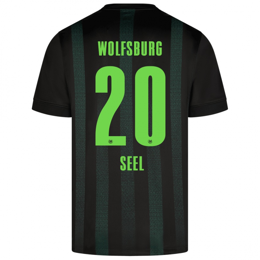 Niño Camiseta William Seel #20 Verde Oscuro 2ª Equipación 2024/25 La Camisa Chile