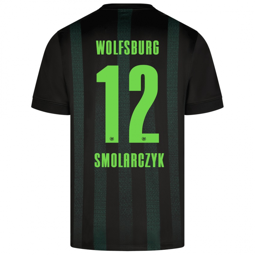 Niño Camiseta Nelly Smolarczyk #12 Verde Oscuro 2ª Equipación 2024/25 La Camisa Chile