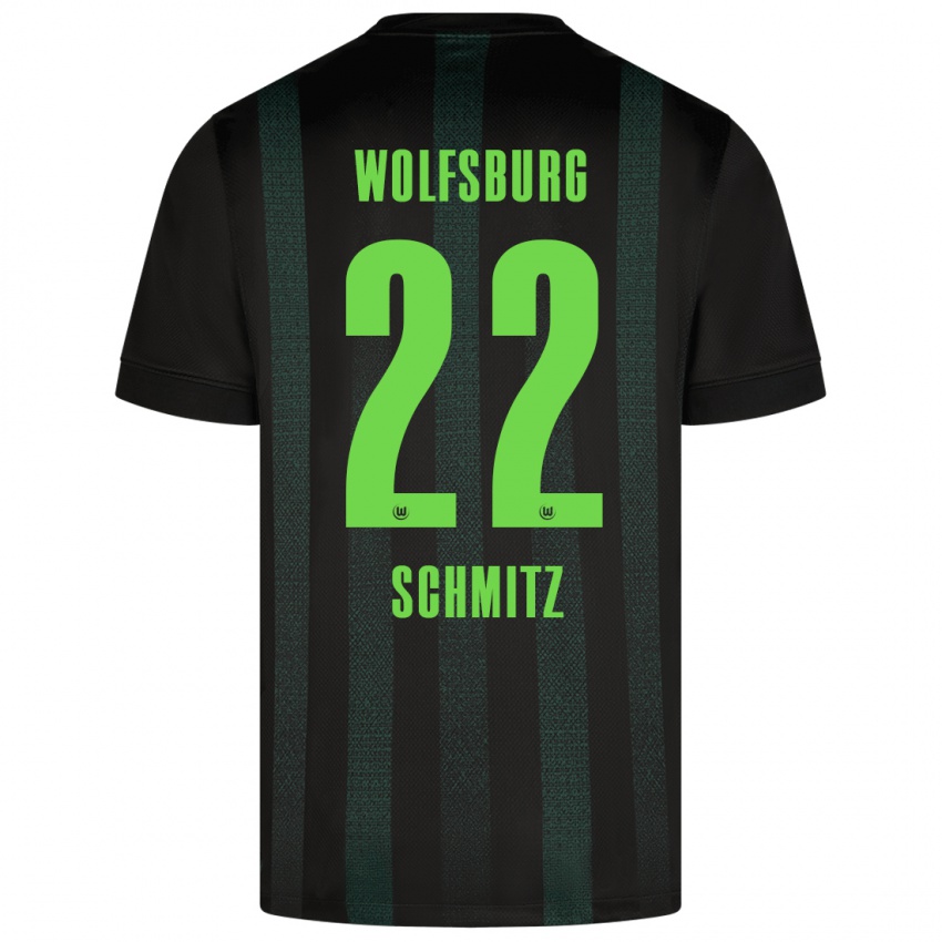 Niño Camiseta Lisa Schmitz #22 Verde Oscuro 2ª Equipación 2024/25 La Camisa Chile