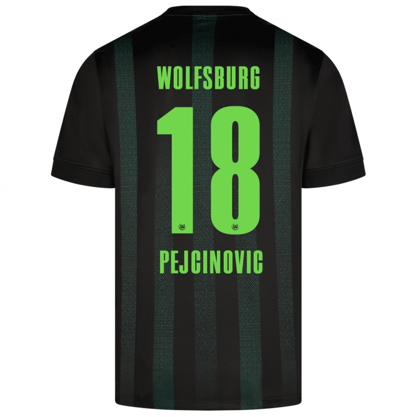 Niño Camiseta Dzenan Pejcinovic #18 Verde Oscuro 2ª Equipación 2024/25 La Camisa Chile