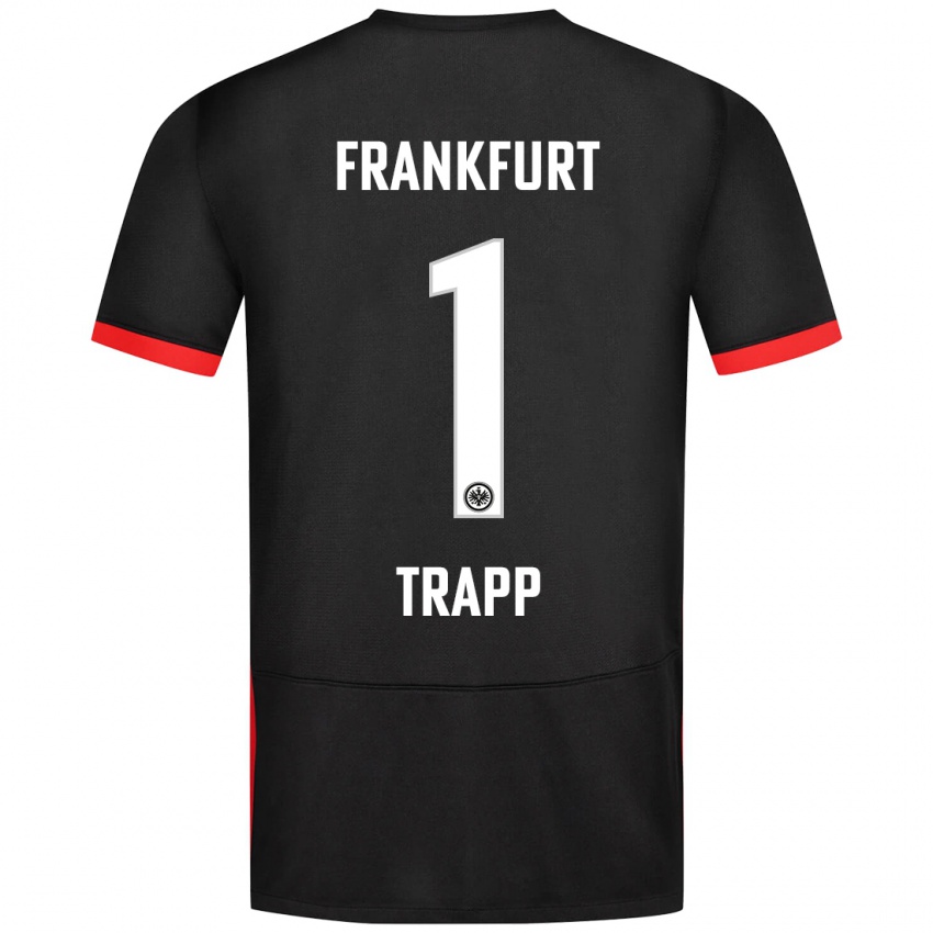 Niño Camiseta Kevin Trapp #1 Negro 2ª Equipación 2024/25 La Camisa Chile