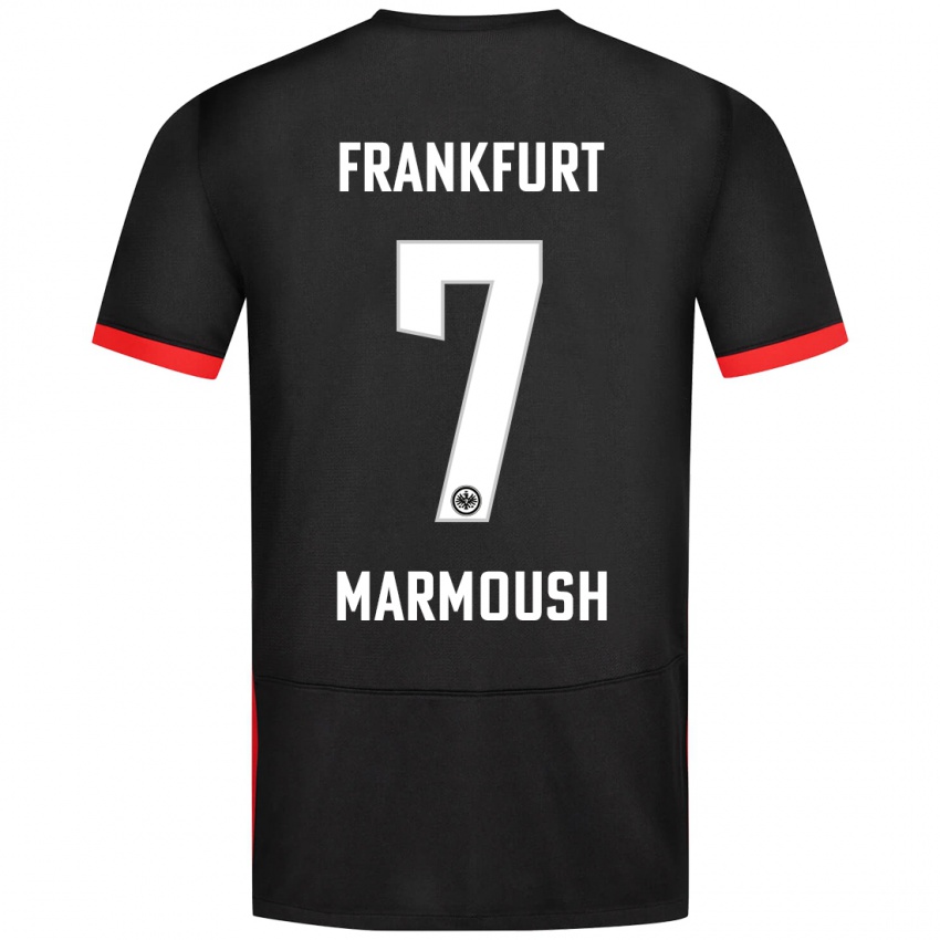 Niño Camiseta Omar Marmoush #7 Negro 2ª Equipación 2024/25 La Camisa Chile