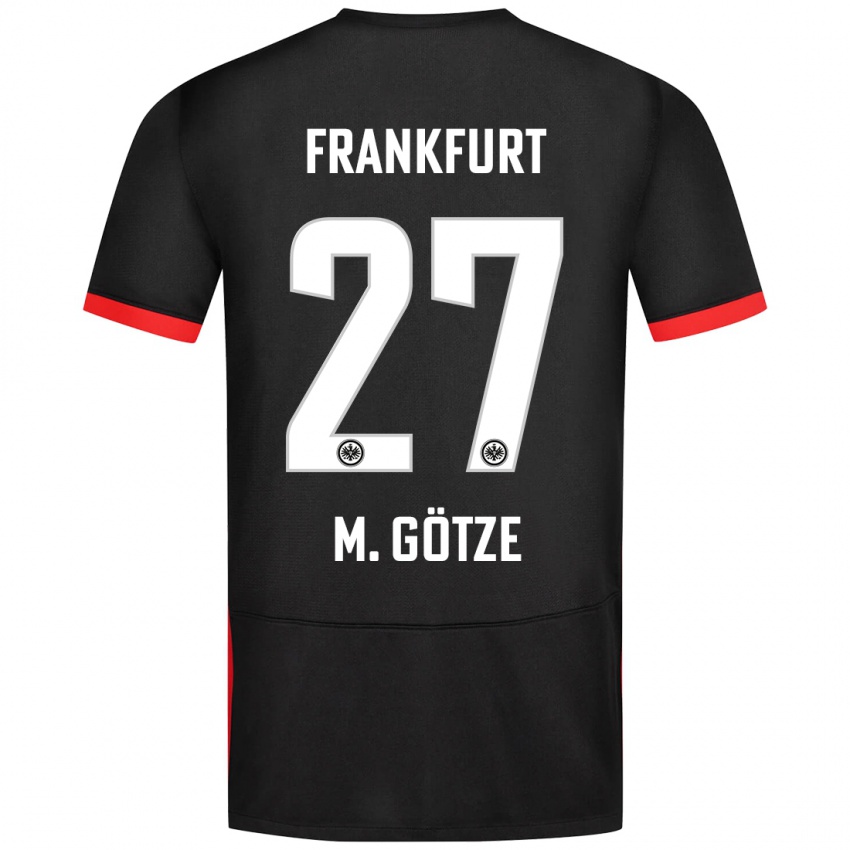 Niño Camiseta Mario Götze #27 Negro 2ª Equipación 2024/25 La Camisa Chile