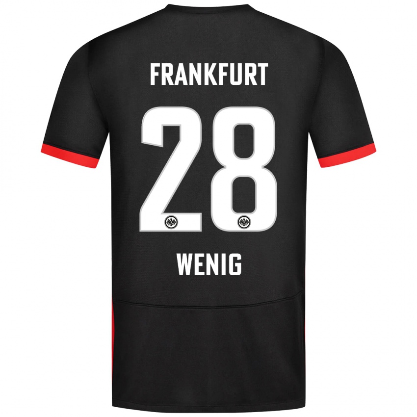 Niño Camiseta Marcel Wenig #28 Negro 2ª Equipación 2024/25 La Camisa Chile