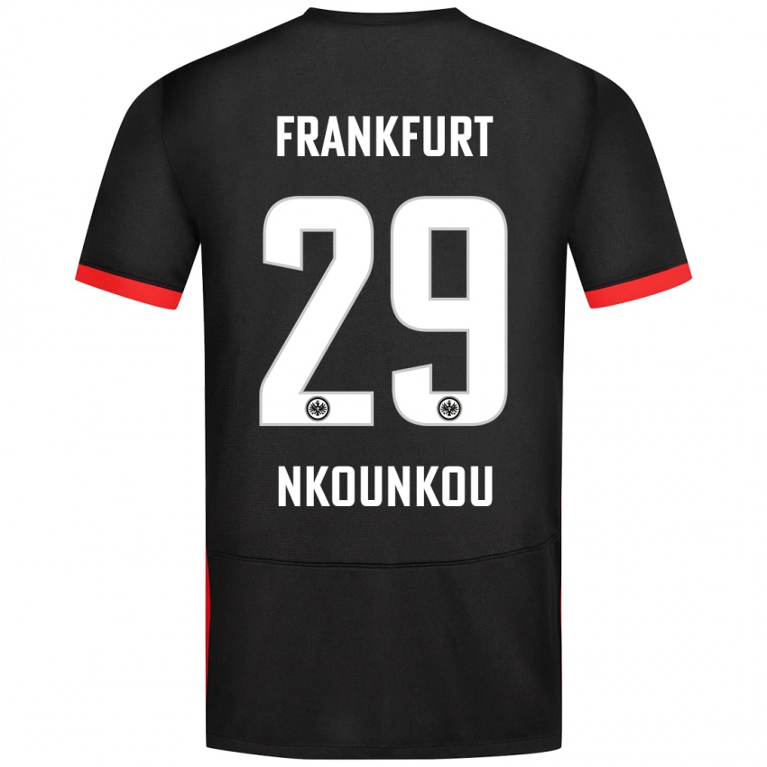 Niño Camiseta Niels Nkounkou #29 Negro 2ª Equipación 2024/25 La Camisa Chile