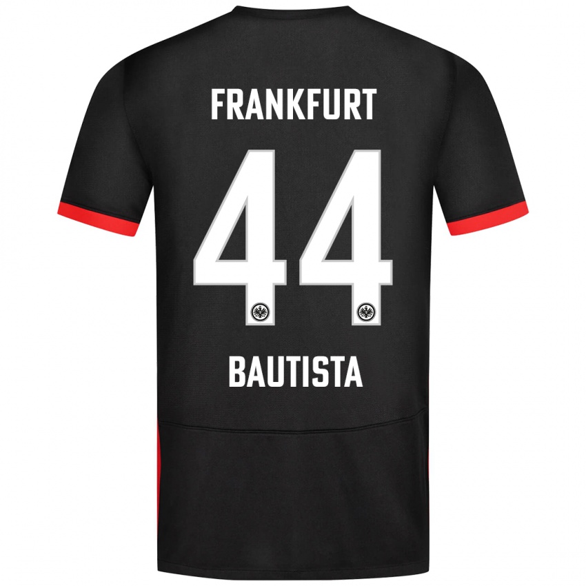 Niño Camiseta Davis Bautista #44 Negro 2ª Equipación 2024/25 La Camisa Chile