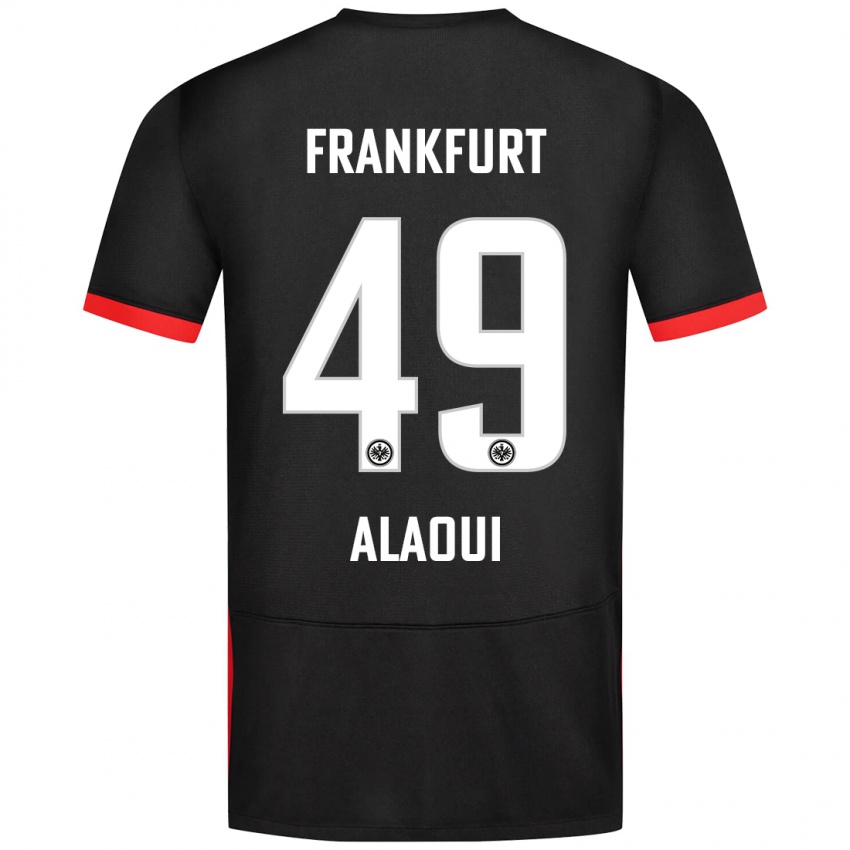 Niño Camiseta Anas Alaoui #49 Negro 2ª Equipación 2024/25 La Camisa Chile