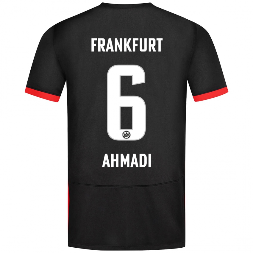 Niño Camiseta Shayan Ahmadi #6 Negro 2ª Equipación 2024/25 La Camisa Chile