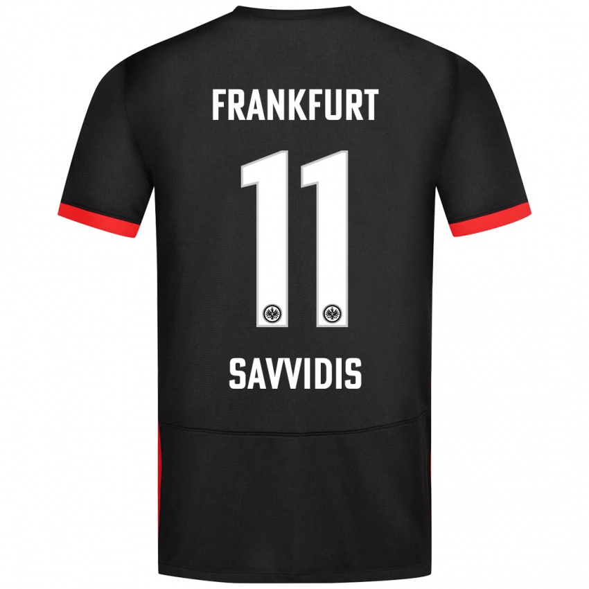 Niño Camiseta Rafail Savvidis #11 Negro 2ª Equipación 2024/25 La Camisa Chile