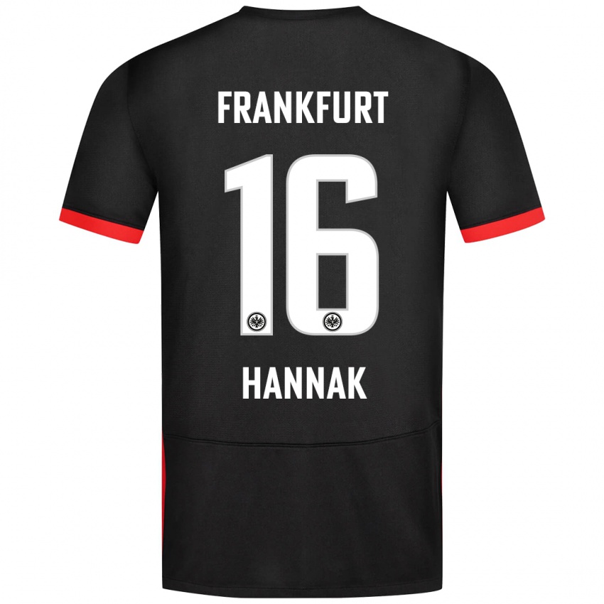 Niño Camiseta Tim Hannak #16 Negro 2ª Equipación 2024/25 La Camisa Chile