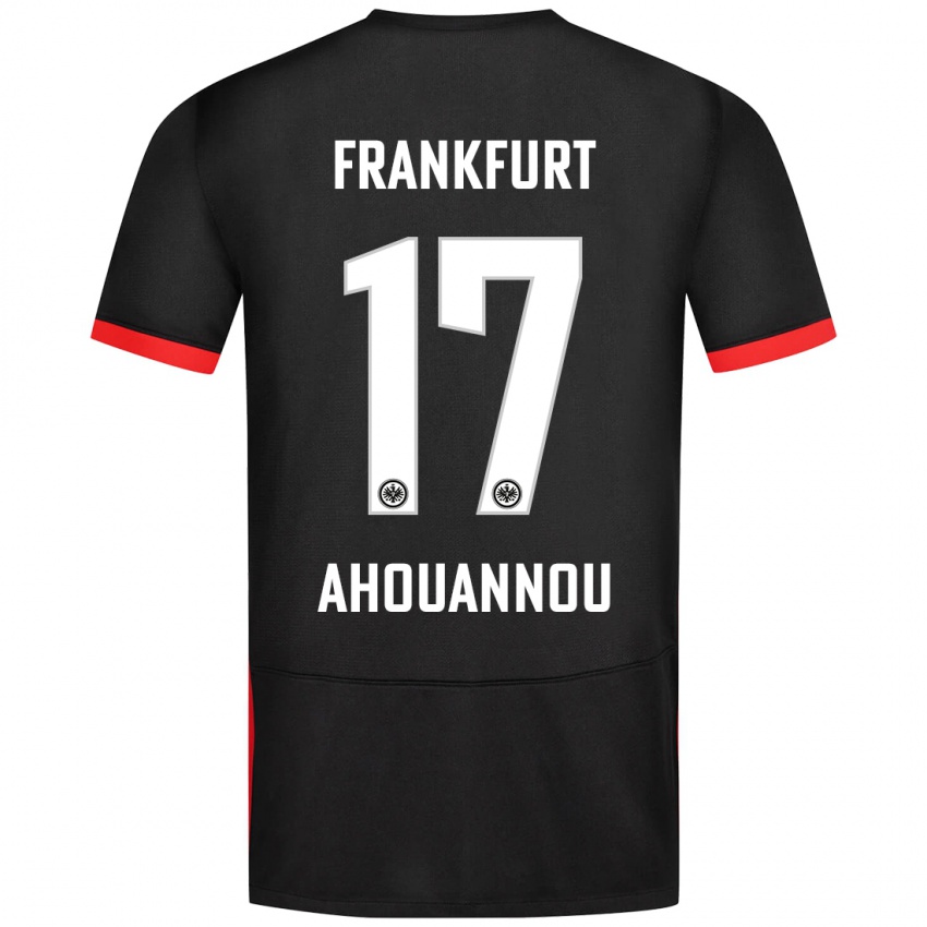 Niño Camiseta Yannis Ahouannou #17 Negro 2ª Equipación 2024/25 La Camisa Chile