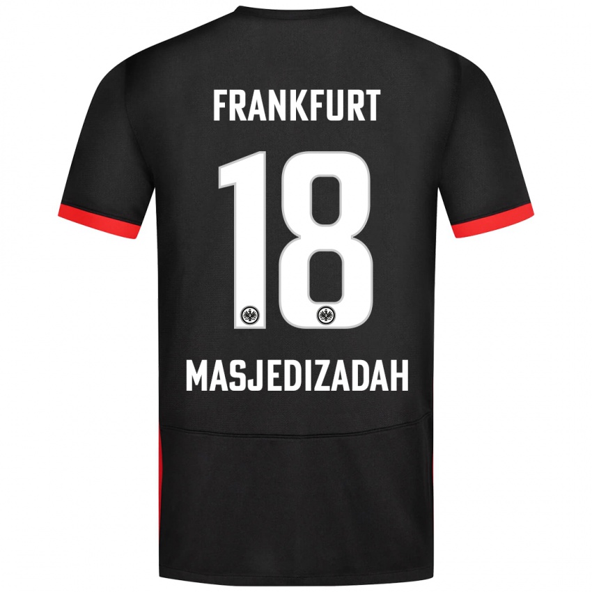 Niño Camiseta Abolfazl Masjedizadah #18 Negro 2ª Equipación 2024/25 La Camisa Chile