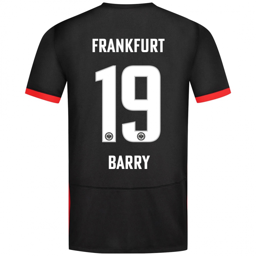 Niño Camiseta Jasha Barry #19 Negro 2ª Equipación 2024/25 La Camisa Chile