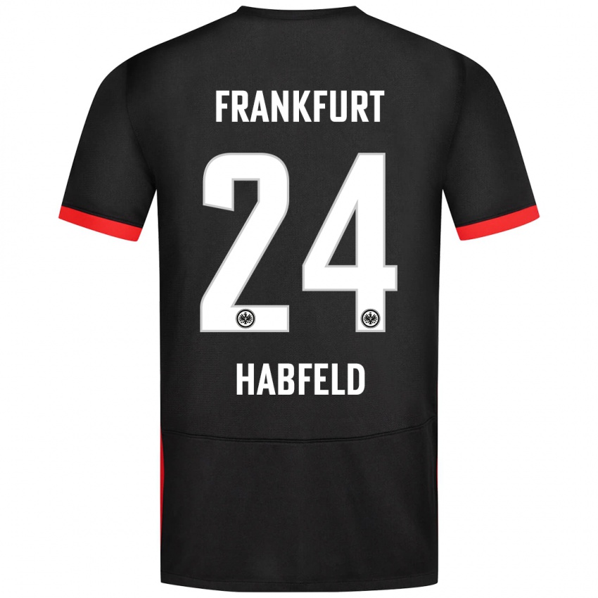 Niño Camiseta Josef Haßfeld #24 Negro 2ª Equipación 2024/25 La Camisa Chile