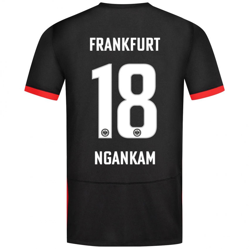 Niño Camiseta Jessic Ngankam #18 Negro 2ª Equipación 2024/25 La Camisa Chile