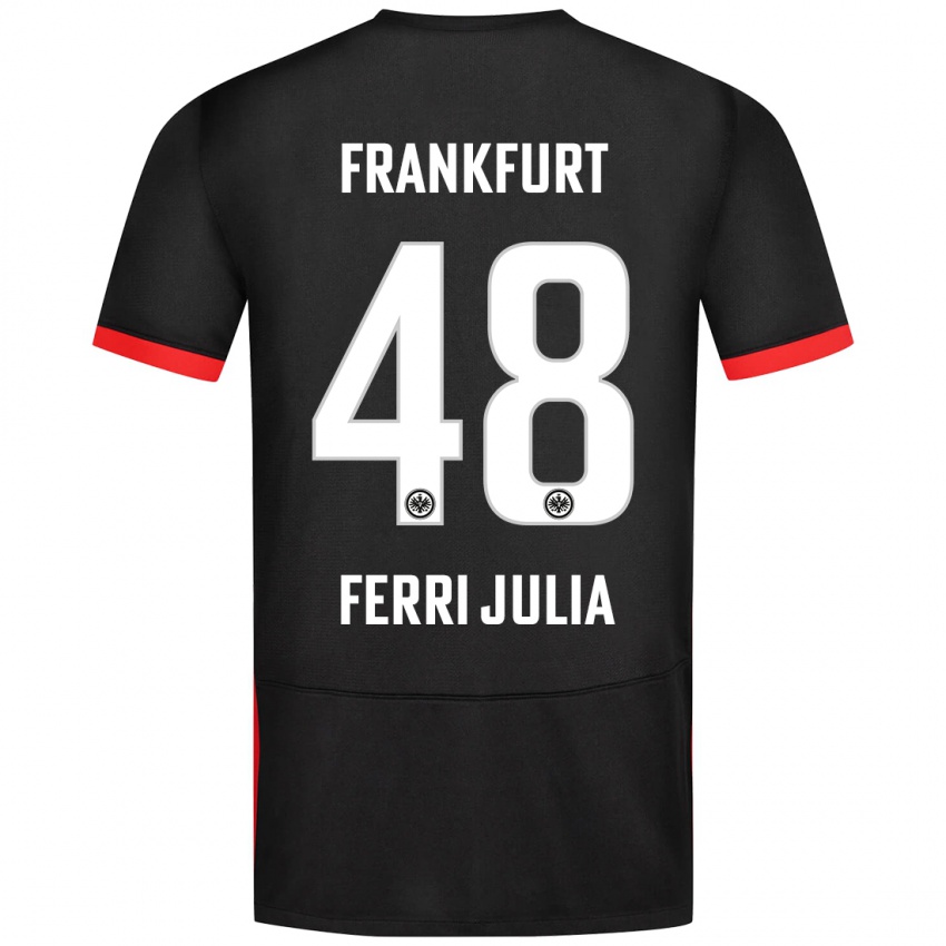 Niño Camiseta Nacho Ferri #48 Negro 2ª Equipación 2024/25 La Camisa Chile