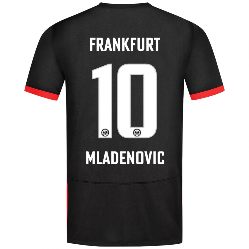 Niño Camiseta Marko Mladenovic #10 Negro 2ª Equipación 2024/25 La Camisa Chile