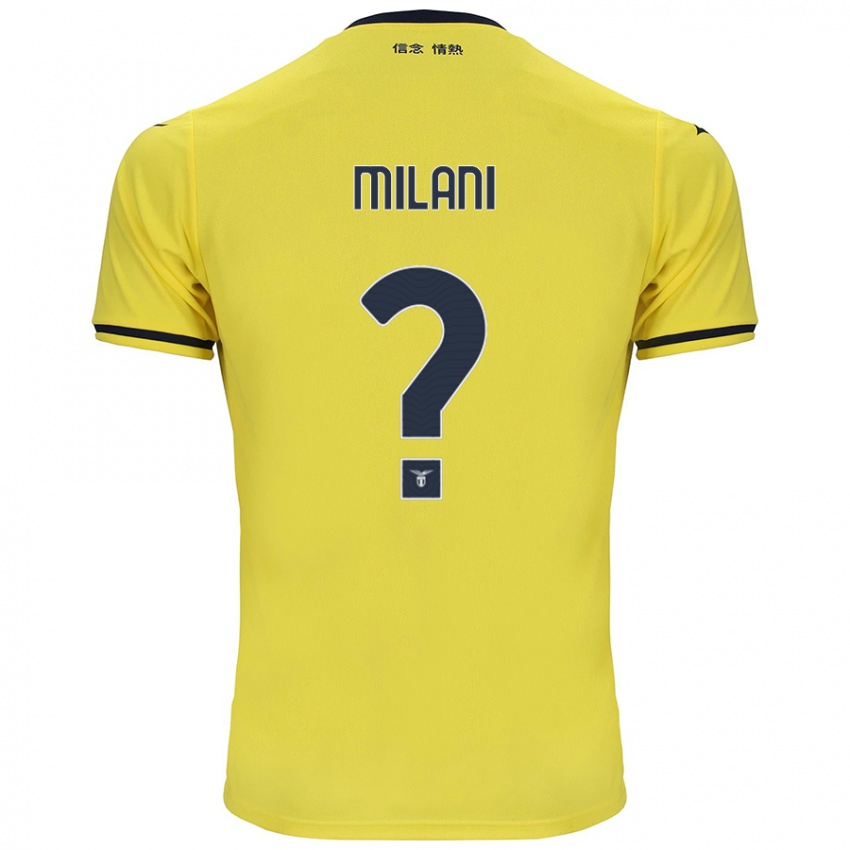 Niño Camiseta Alessandro Milani #0 Amarillo 2ª Equipación 2024/25 La Camisa Chile