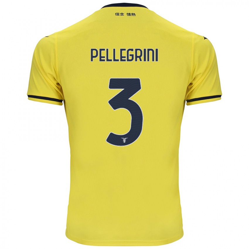 Niño Camiseta Luca Pellegrini #3 Amarillo 2ª Equipación 2024/25 La Camisa Chile