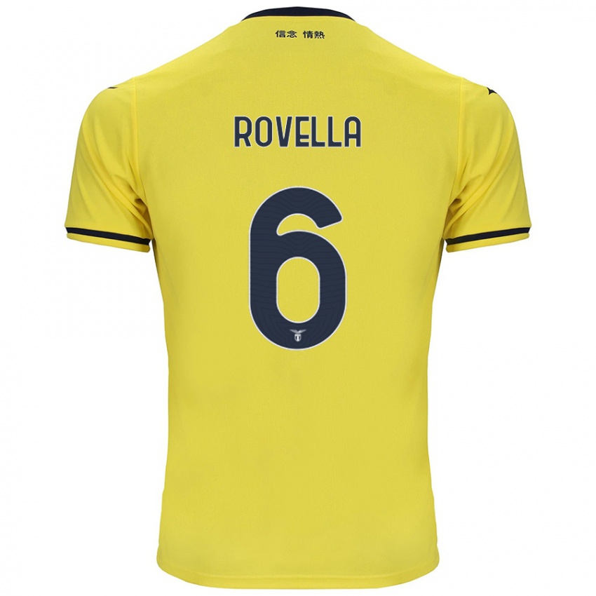 Niño Camiseta Nicolo Rovella #6 Amarillo 2ª Equipación 2024/25 La Camisa Chile