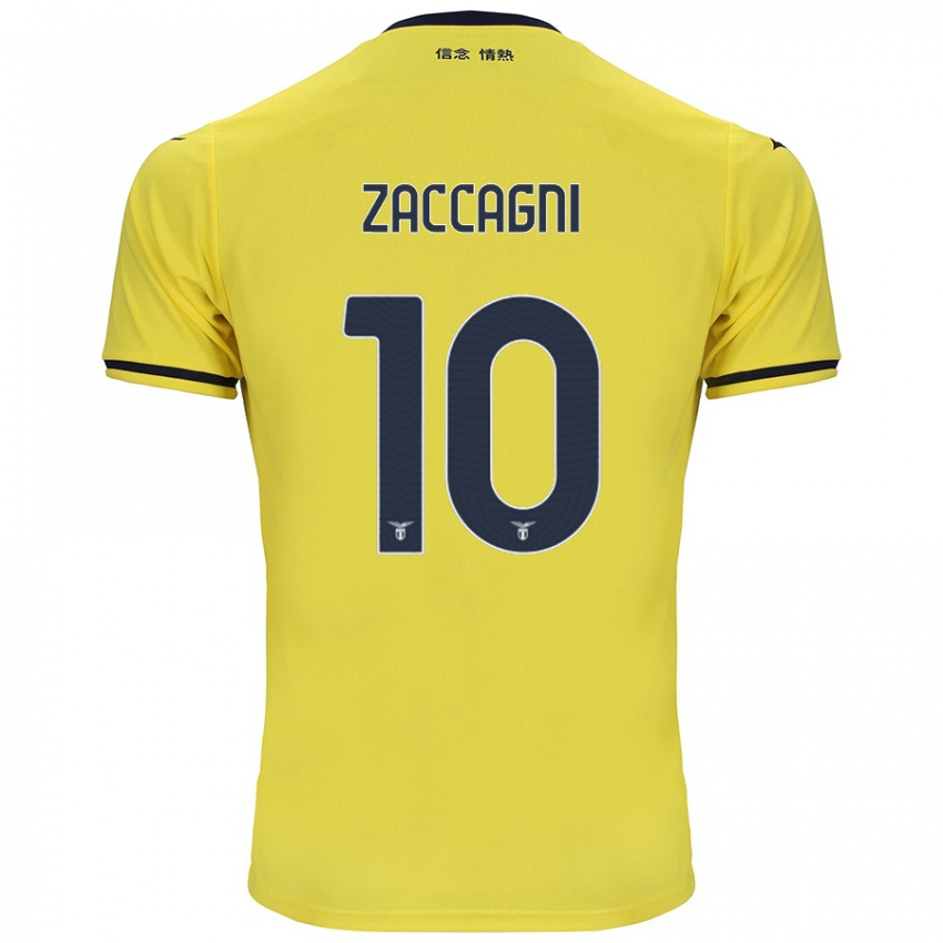 Niño Camiseta Mattia Zaccagni #10 Amarillo 2ª Equipación 2024/25 La Camisa Chile