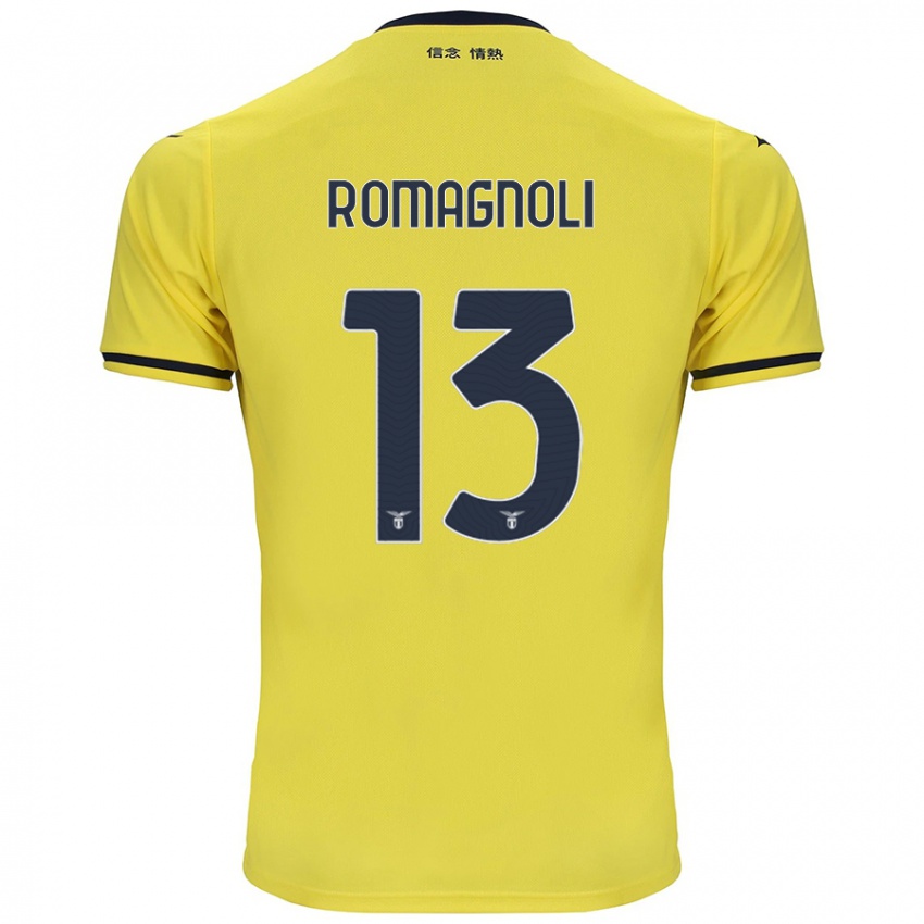 Niño Camiseta Alessio Romagnoli #13 Amarillo 2ª Equipación 2024/25 La Camisa Chile