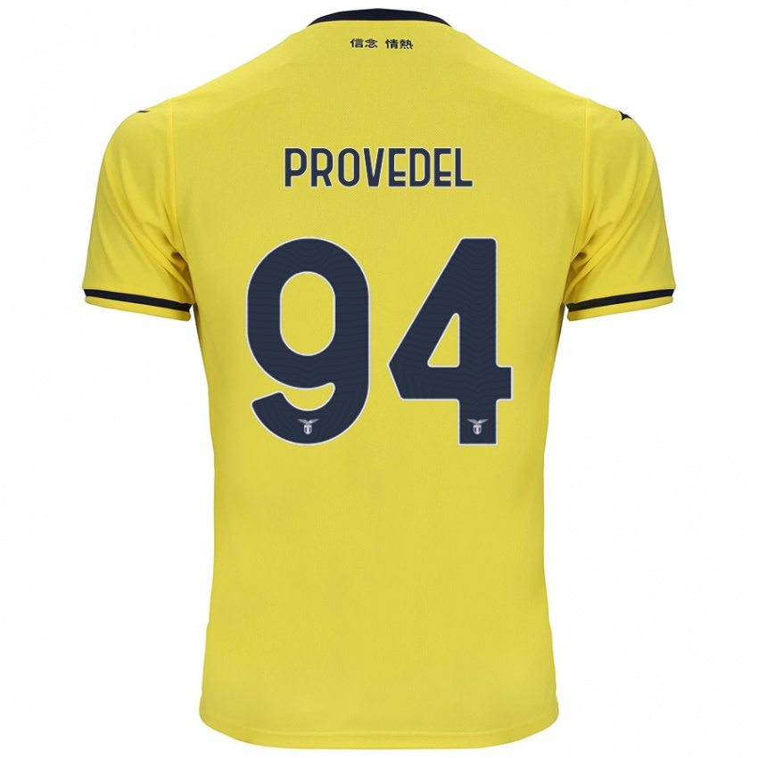 Niño Camiseta Ivan Provedel #94 Amarillo 2ª Equipación 2024/25 La Camisa Chile