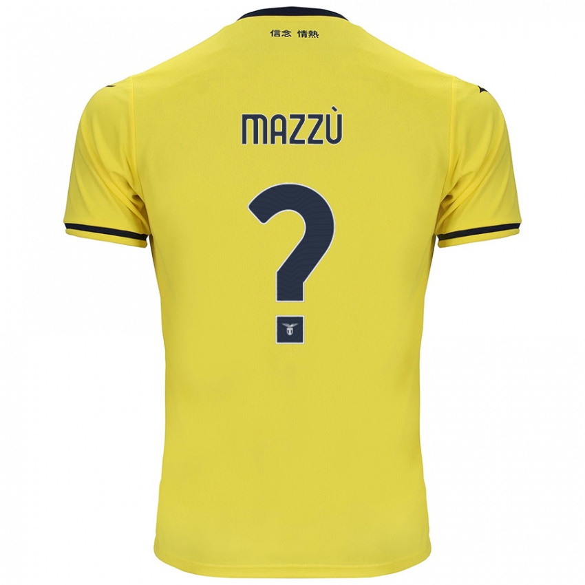 Niño Camiseta Domenico Mazzù #0 Amarillo 2ª Equipación 2024/25 La Camisa Chile