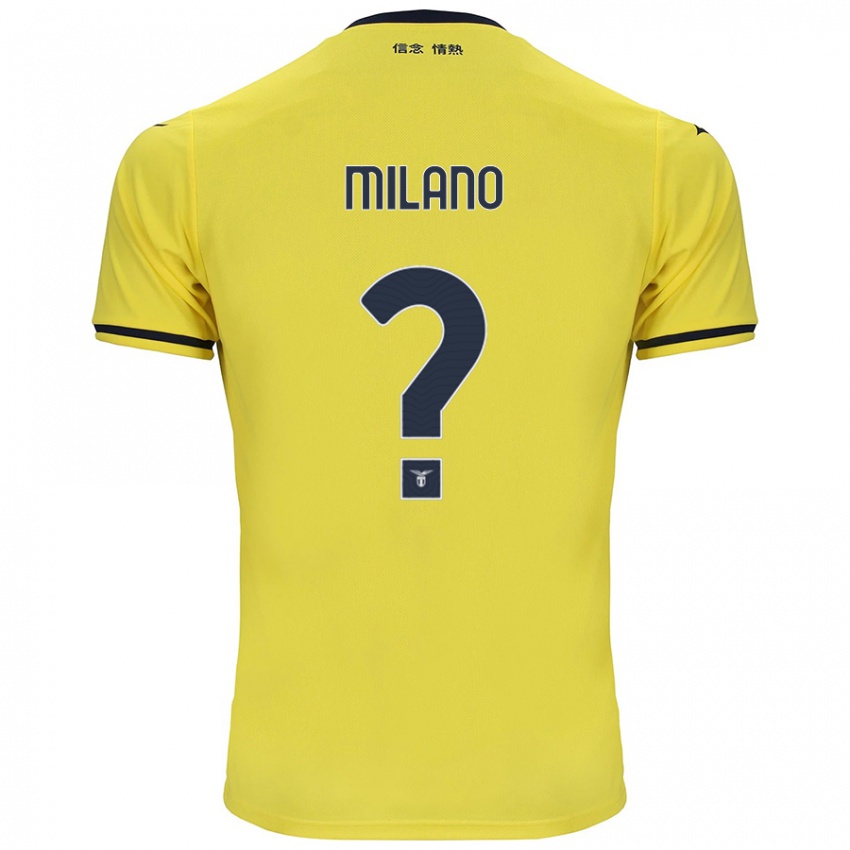 Niño Camiseta Alessandro Milano #0 Amarillo 2ª Equipación 2024/25 La Camisa Chile