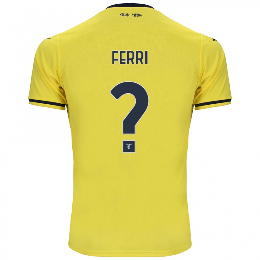 Niño Camiseta Mattia Ferri #0 Amarillo 2ª Equipación 2024/25 La Camisa Chile