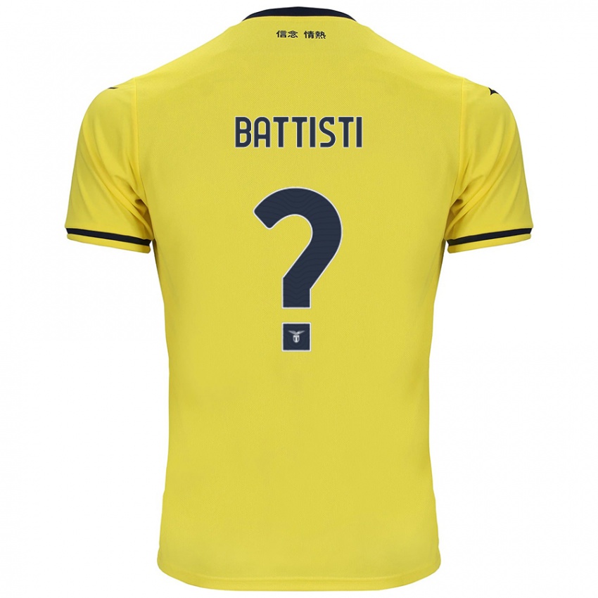 Niño Camiseta Valerio Battisti #0 Amarillo 2ª Equipación 2024/25 La Camisa Chile