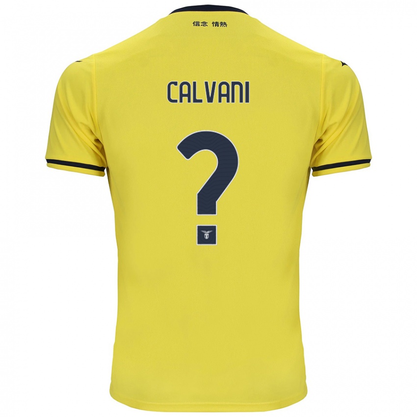 Niño Camiseta Lorenzo Calvani #0 Amarillo 2ª Equipación 2024/25 La Camisa Chile