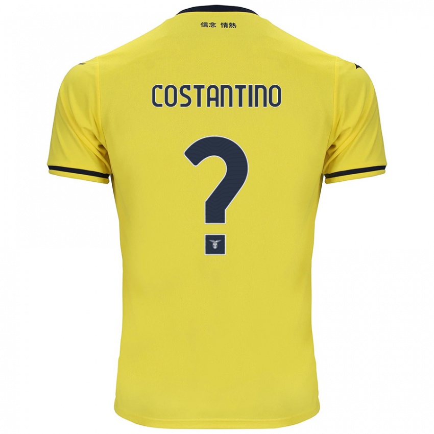 Niño Camiseta Davide Costantino #0 Amarillo 2ª Equipación 2024/25 La Camisa Chile