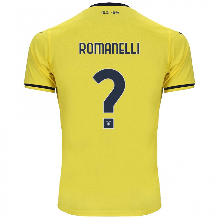 Niño Camiseta Nicolas Romanelli #0 Amarillo 2ª Equipación 2024/25 La Camisa Chile