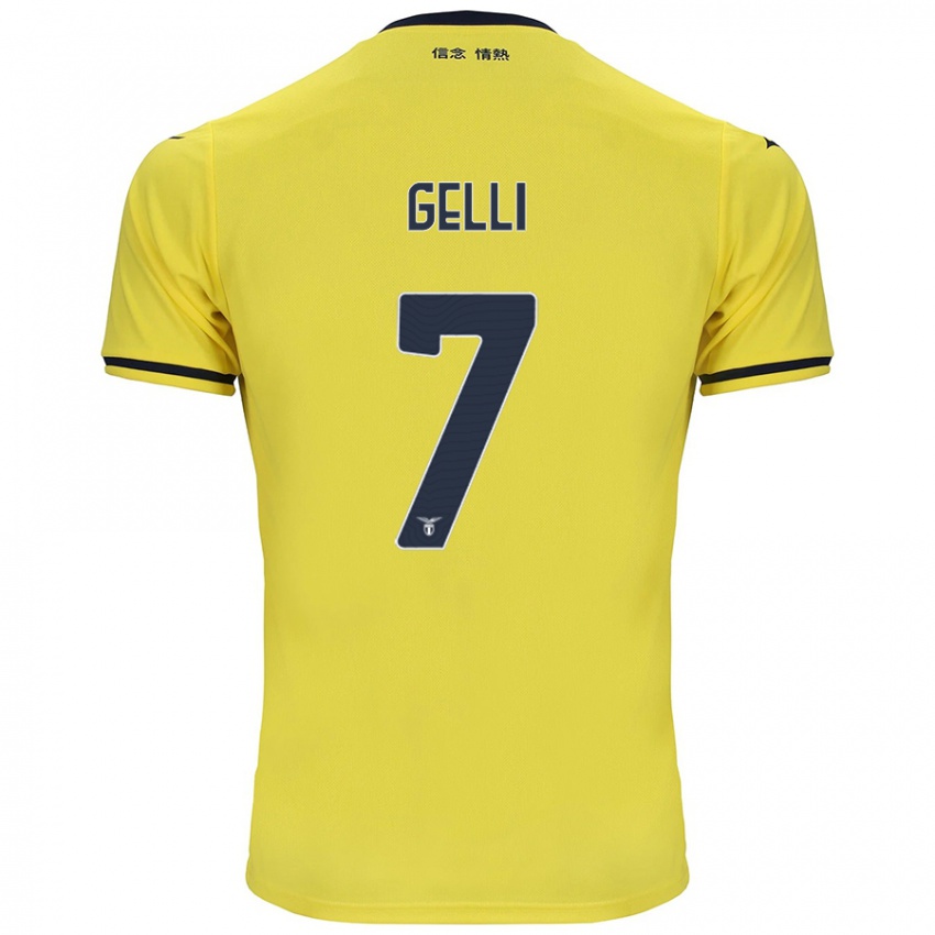 Niño Camiseta Valerio Gelli #7 Amarillo 2ª Equipación 2024/25 La Camisa Chile