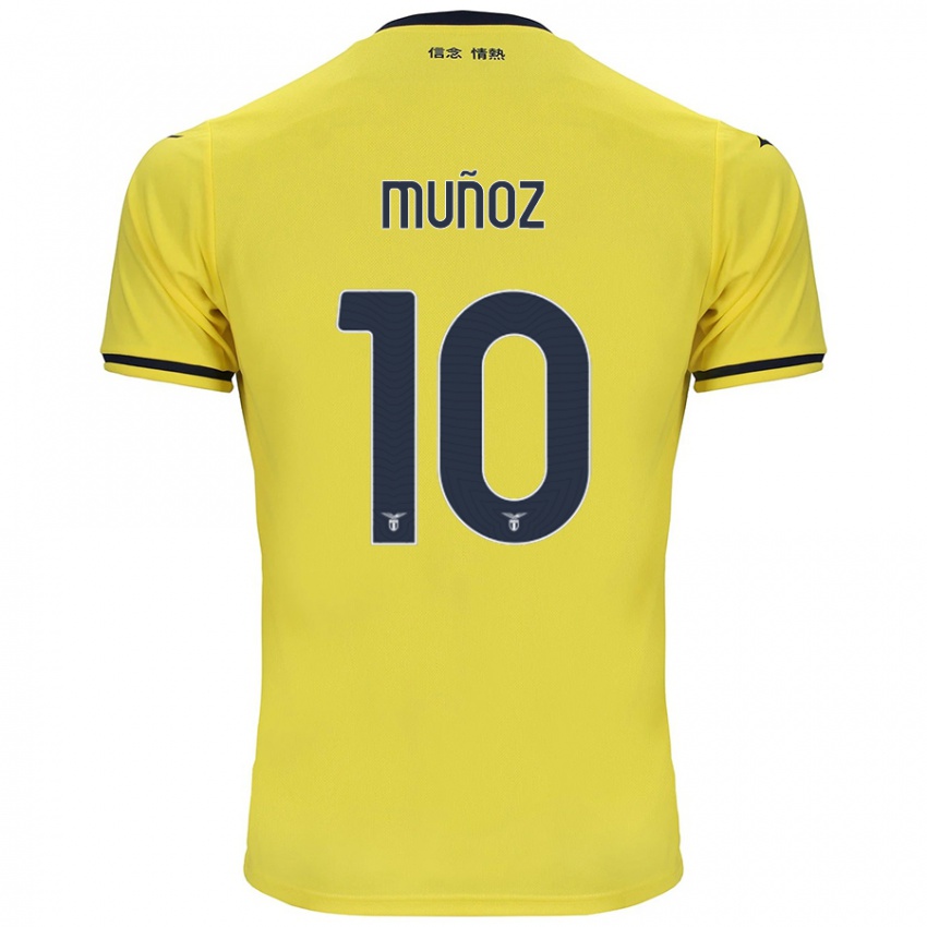 Niño Camiseta Cristo Muñoz #10 Amarillo 2ª Equipación 2024/25 La Camisa Chile