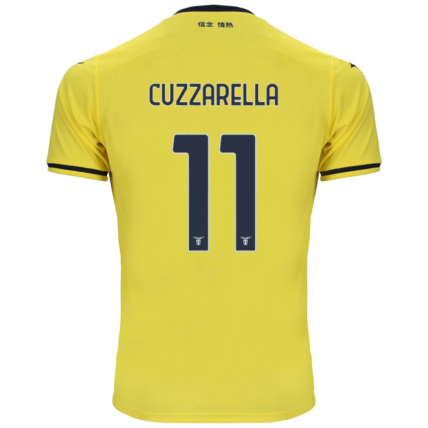 Niño Camiseta Cristian Cuzzarella #11 Amarillo 2ª Equipación 2024/25 La Camisa Chile