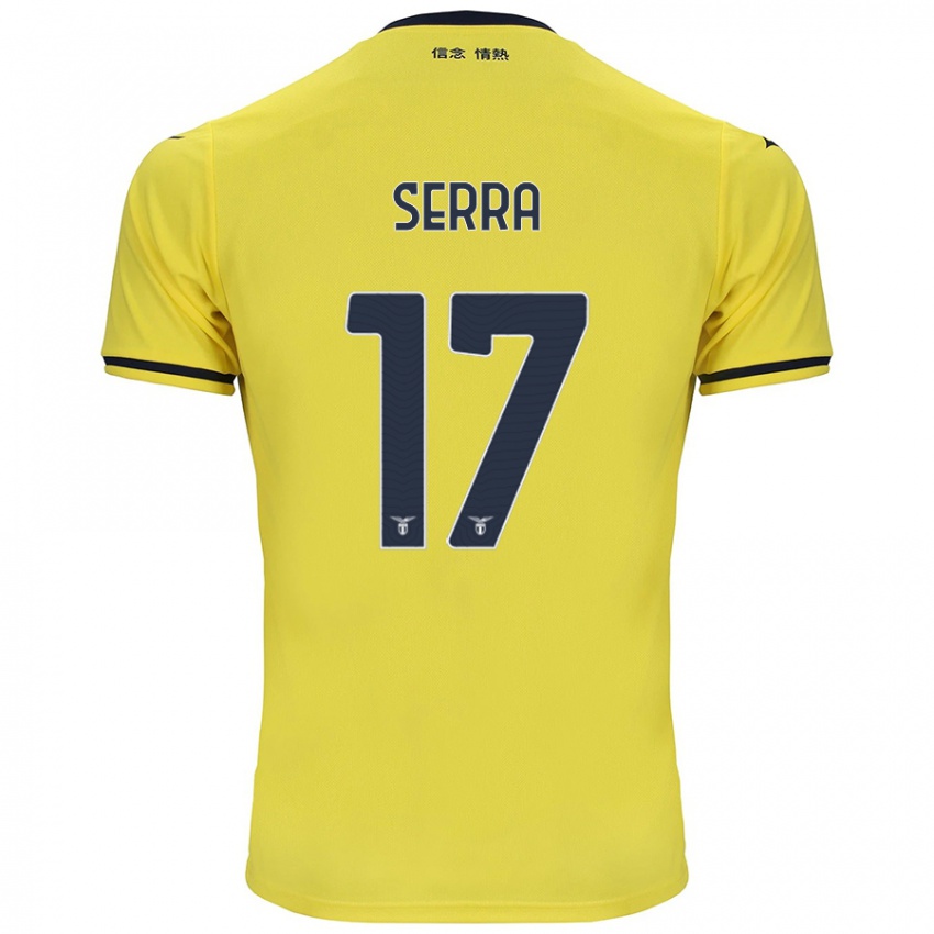 Niño Camiseta Federico Serra #17 Amarillo 2ª Equipación 2024/25 La Camisa Chile